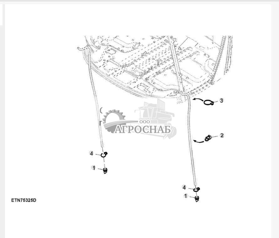 Крепежные детали сливного шланга кондиционера воздуха 
